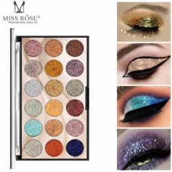 Miss Rose 18 Colour Glitter Eyeshadow Palette Pakistan