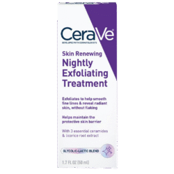 CeraVe Nightly Exfoliating Treatment for smooth and rejuvenated skin.