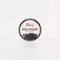 Rivaj Nail Polish Remover Wipes Charcoal Extract – 30 Nail Remover Wipes