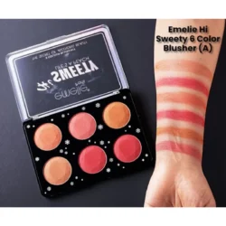 Emelie Sweety Life’s a Peach Blush for a soft, radiant glow.