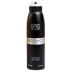 Opio Iconic Men Bodyspray with woody spicy scent for confident Pakistani men