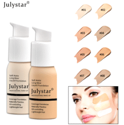 July Star Liquid Foundation for a flawless and even skin tone.