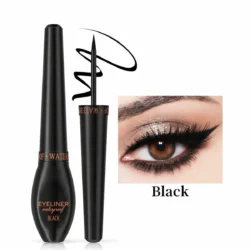 BOB Charm waterproof liquid eyeliner precision tip smudgeproof black