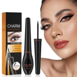 BOB Charm waterproof liquid eyeliner precision tip smudgeproof black