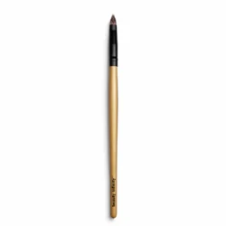 Precision lip brush for lipstick and lip liner application