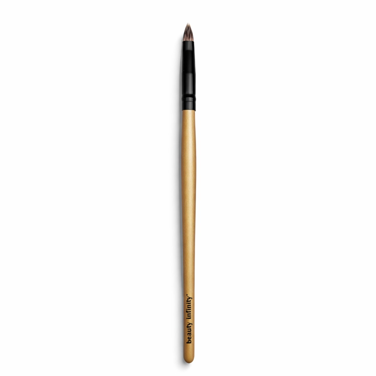 Precision lip brush for lipstick and lip liner application