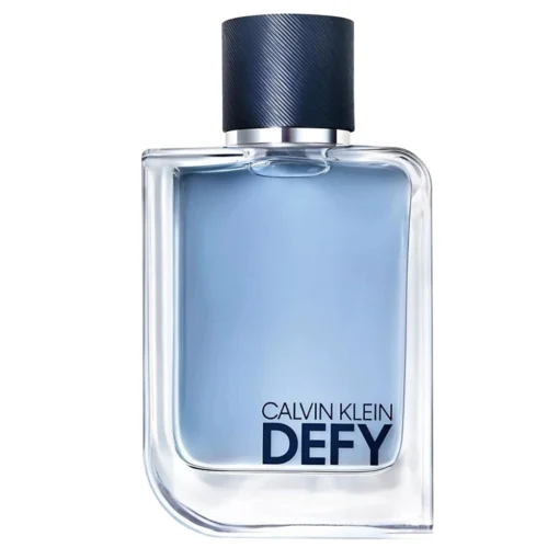 Calvin Klein Defy Eau de Toilette, featuring a bottle of bold fragrance for men