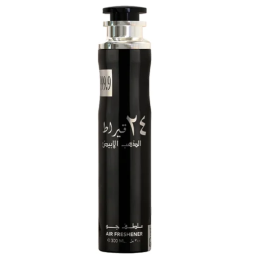 Lattafa 24 Carat White Gold AirFreshner - Premium white gold fragrance.
