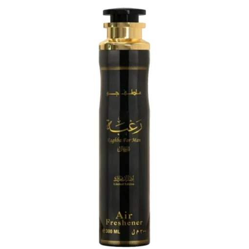 Lattafa Raghba Black AirFreshner - Strong, bold fragrance for your space