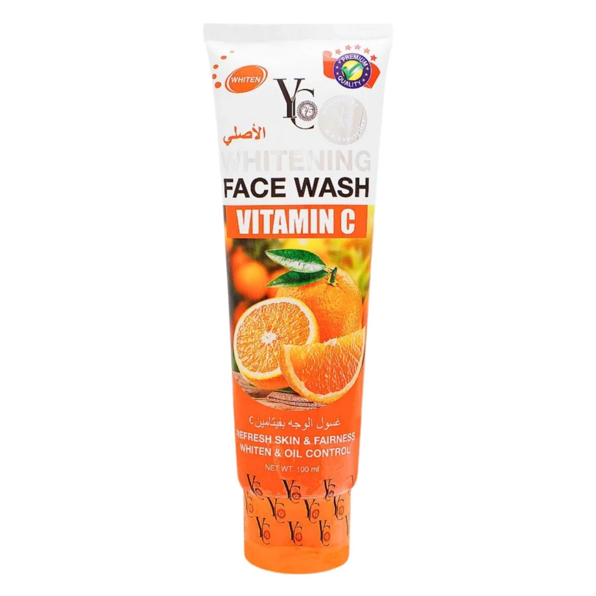 YC Whitening Face Wash with Vitamin C for a fresh, glowing complexion.