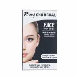 Rivaj Charcoal Face Wax Strips – Facial Hair Removal Wax Strips