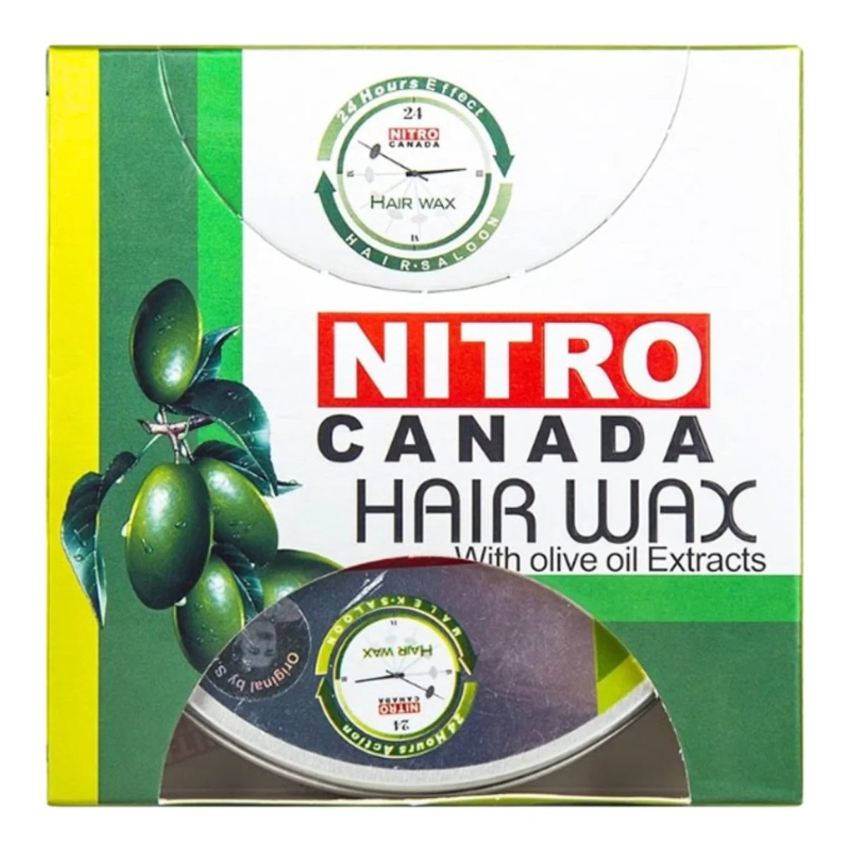 Nitro Canada Hair Wax with Olive Oil – Strong hold with natural shine