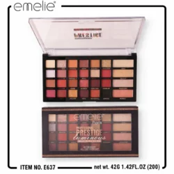 Emelie Professional Prestige Luminous 28 Color Ultra Wear Eye Shadow Palette Vaccation Begins Plate No.200 Original Product in Pakistan