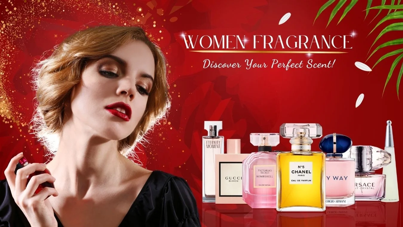 Women perfume collection - original branded fragrances for women, long-lasting scent. Shop now at ShopNewWest.