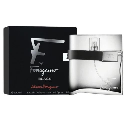 Salvatore Ferragamo F Black Pour Homme