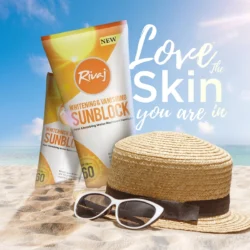 Rivaj Whitening & Vanishing SPF60 Sunblock cream packaging