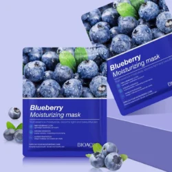 Bio Aqua Blueberry Moisturizing Face Sheet Mask packaging – antioxidant hydrating mask