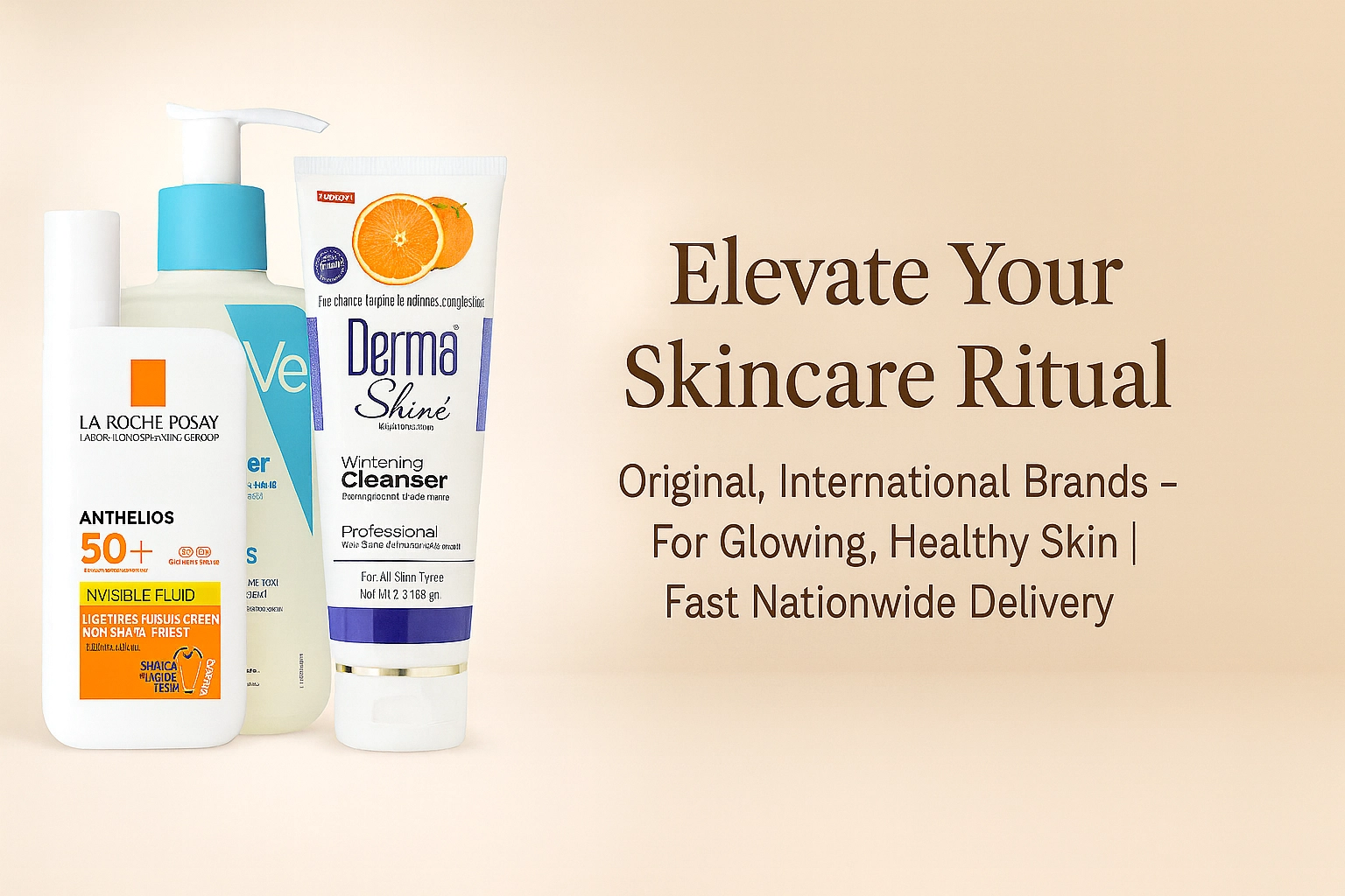 Original skincare products Pakistan – 100% genuine international brands for glowing skin