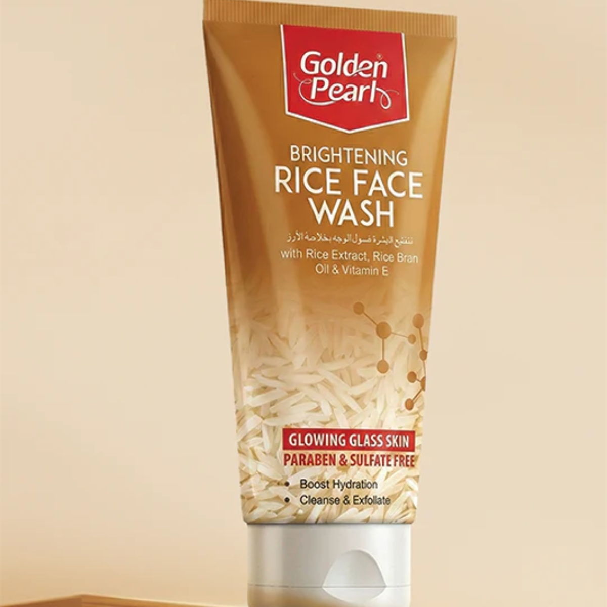 Golden Pearl Brightening Rice Facewash – Deep Cleansing & Brightening Face Wash
