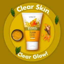 Vince Turmeric Face Wash 120ml – Daily Cleanser for Brightening & Deep Cleansing in Pakistan