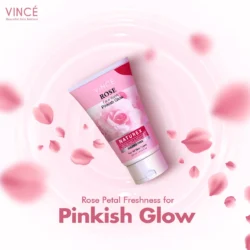 Vince Rose Face Wash 120ml for Deep Cleansing and Natural Glow