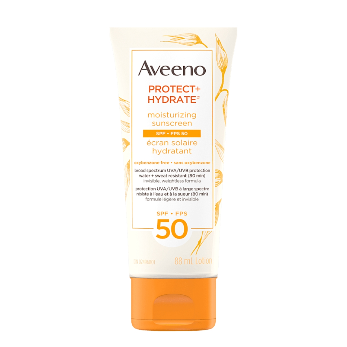 Alt Text: Aveeno Protect + Hydrate Sunscreen SPF 50 Lotion Pakistan