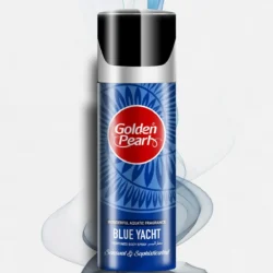 Golden Pearl Blue Yacht Body Spray 200ml – Fresh Aquatic Scent Body Mist in Pakistan