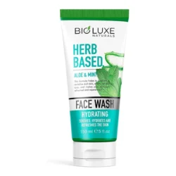 Bio Luxe Herb Based Aloe & Mint Hydrating Face Wash 150 ml – Cooling & Refreshing Daily Cleanser