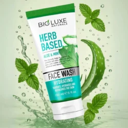 Bio Luxe Herb Based Aloe & Mint Hydrating Face Wash 150 ml – Cooling & Refreshing Daily Cleanser