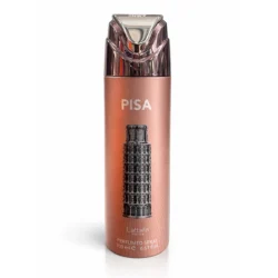 Lattafa Pisa Body Spray fresh citrus woody long lasting fragrance spray Pakistan