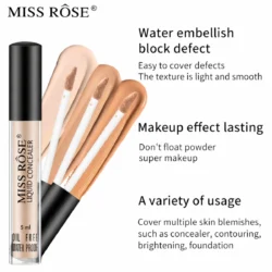 Miss Rose Oil Free Waterproof Liquid Concealer Full Coverage Pakistan