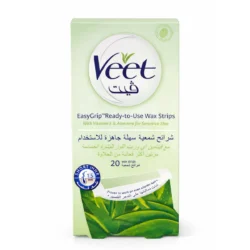 Veet Hair Removing Waxing Strips Aloe Vera – Sensitive Skin Body Wax Strips
