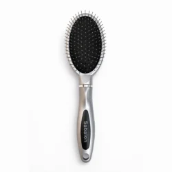 Premium Sabalon metal pin hair brush with steel bristles and cushion base for professional detangling