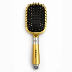 Premium Wallson paddle hair brush with cushion base and ball tip bristles for detangling and blow dry styling