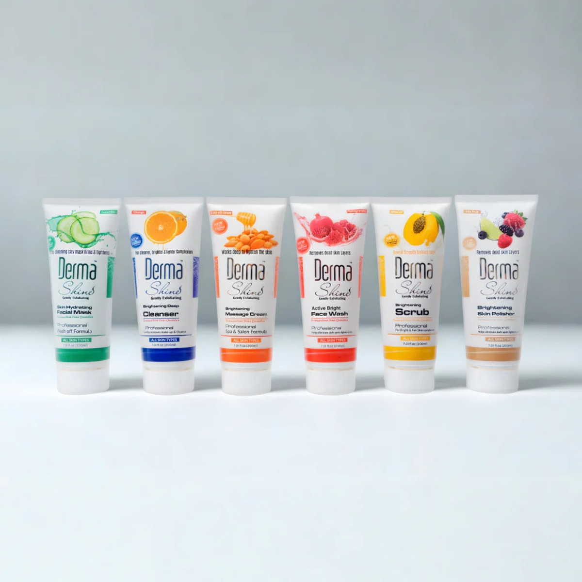 Derma Shine Fruit Facial Kit 6 Step Skin Brightening Facial Treatment