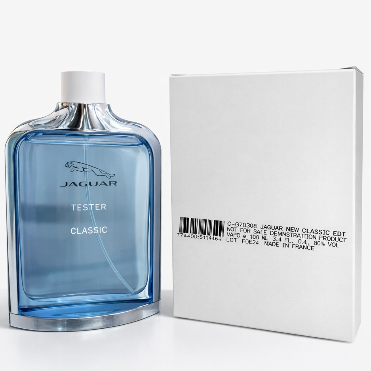 Jaguar Classic EDT 100ml tester men perfume blue bottle