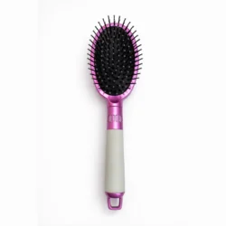 Premium paddle hair brush with cushion base and ball tip bristles for detangling and blow dry styling
