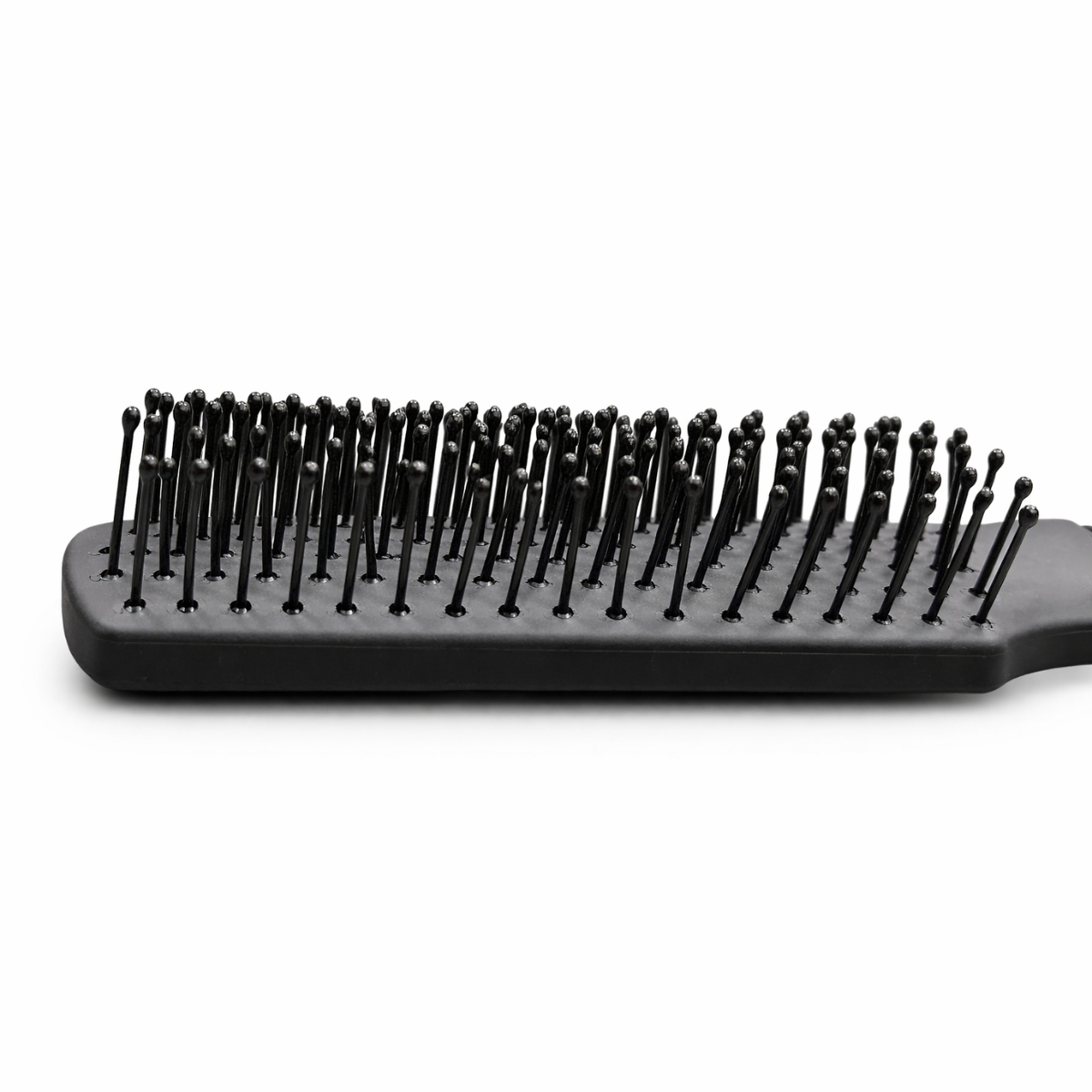Premium cushion paddle hair brush with plastic ball tip bristles for anti breakage blow dry styling