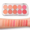miss rose 10 color blush palette set y powder blush shades