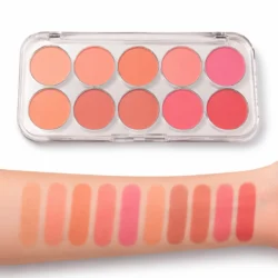 miss rose 10 color blush palette set y powder blush shades