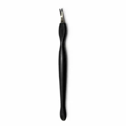V shape cuticle remover black handle stainless steel cuticle trimmer for manicure