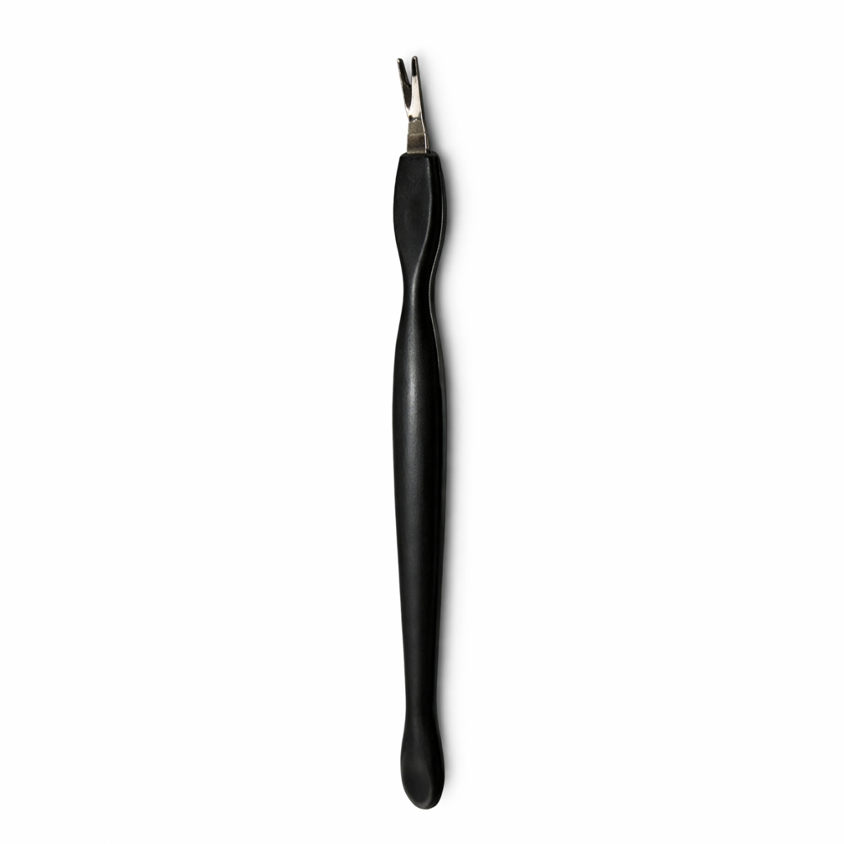 V shape cuticle remover black handle stainless steel cuticle trimmer for manicure